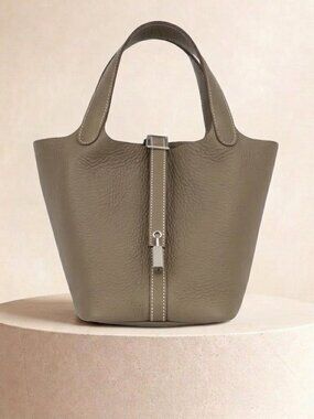 Hermes Picotin Lock 18 Etoupe Clemence Palladium Hardware (PHW)